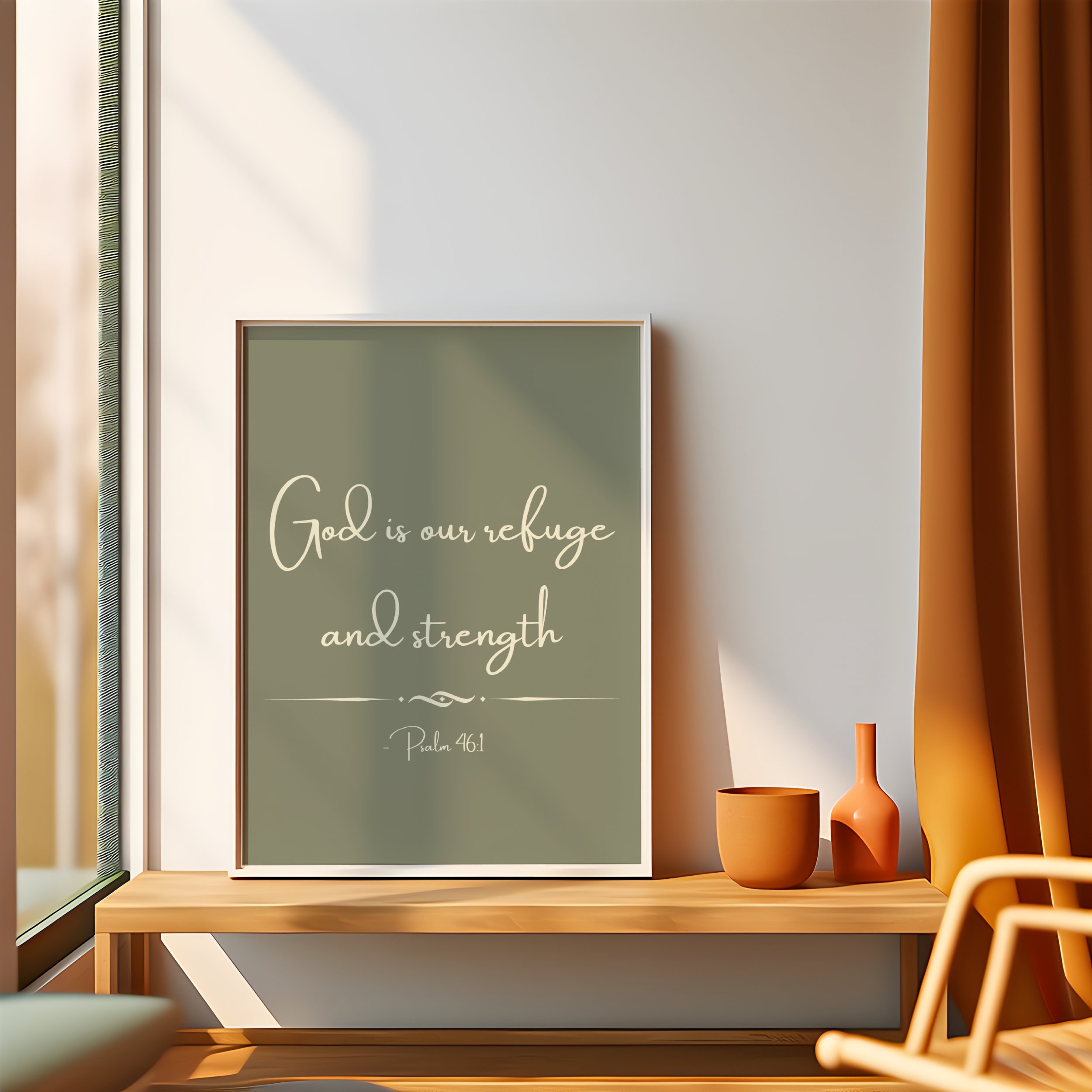 Rustic Background With Scripture Rustic Christian Wall Art: Boho Bible Verse Print (digital Download ...