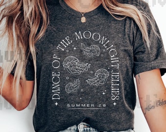 Dance of the Moonlight Jellies Stardew Valley TShirt, Gamer Gift, Farming Game, Cozy Tshirt, Summer Festival Tee, Gift for Her, Pelican Town