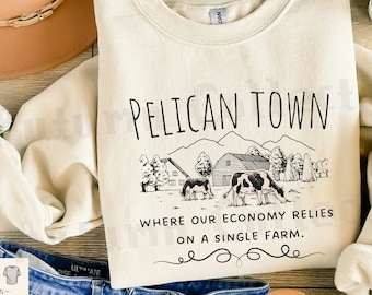 Pelican Town Sweatshirt, Stardew Valley Gamer Gift