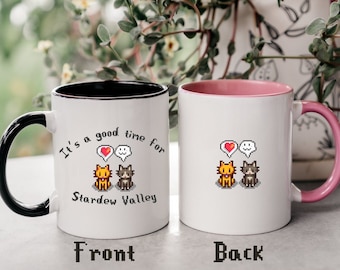 Stardew Valley Cat Coffee Mug, Cozy Gamer Gift