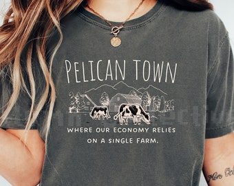 Comfort Colors Stardew Valley Shirt, Pelican Town Tee, Gamer Gift