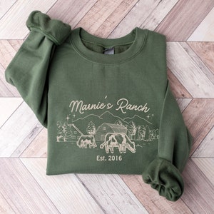 Marnie's Ranch Sweatshirt, Cozy Gamer Girl Hoodie, Gift for Him and Her, Fall Sweater, Fan Art, Farm Sweatshirt, Original Stardew Valley