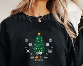 Stardew Valley Inspired Holiday Sweatshirt, Custom Unisex Christmas Gift, Crossing, Animal Farming Game, Pelican Town Inspo Merch