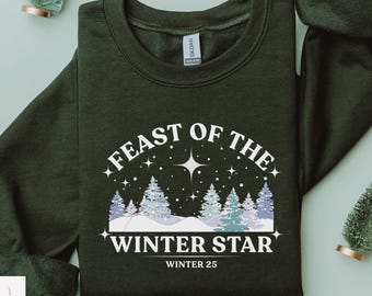 Feast of the Winter Star Sweatshirt - Stardew Valley Inspired, Animal Game, Unisex Gamer Gift, Pelican Town Merch, Crossing