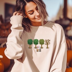 Stardew Valley Fall Trees and Cats Sweatshirt