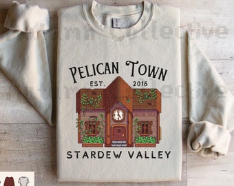 Sudadera de Stardew Valley de Pueblo Pelícano, Regalo cómodo para gamers