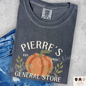 Pierre's General Store Comfort Colors Brand Tshirt in color Pepper