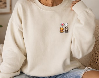 BESTSELLER Cat Stardew Valley Sweatshirt, Gift for Him and Her, Video Game Art, Cozy Gamer, Gaming Merch