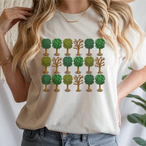 Original Stardew Tree Shirt, Gift for Him and Her, Video Game Art, Pixel, Crossing, 8Bit, Valley, Animal, Cozy Gamer Gaming Shirt,Tree lover