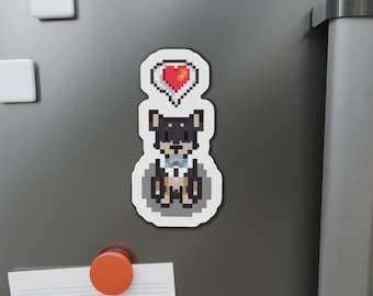 Custom Stardew Valley Pixel Pet Magnet, Gamer Gift, Cozy Gaming Portrait