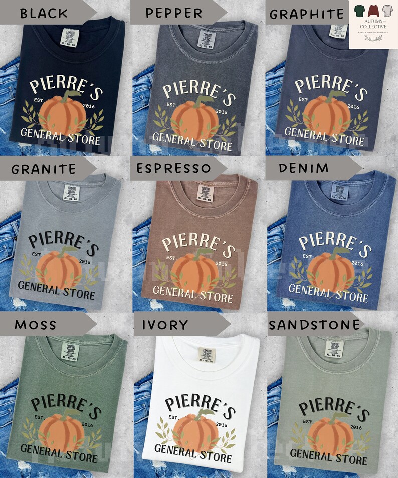 Pierre's General Store Comfort Colors Brand Tshirt