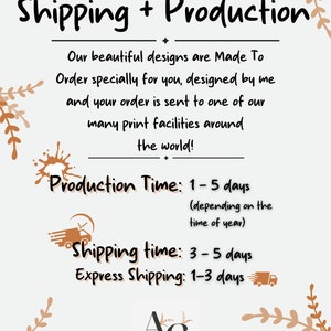 Shipping and Production Times