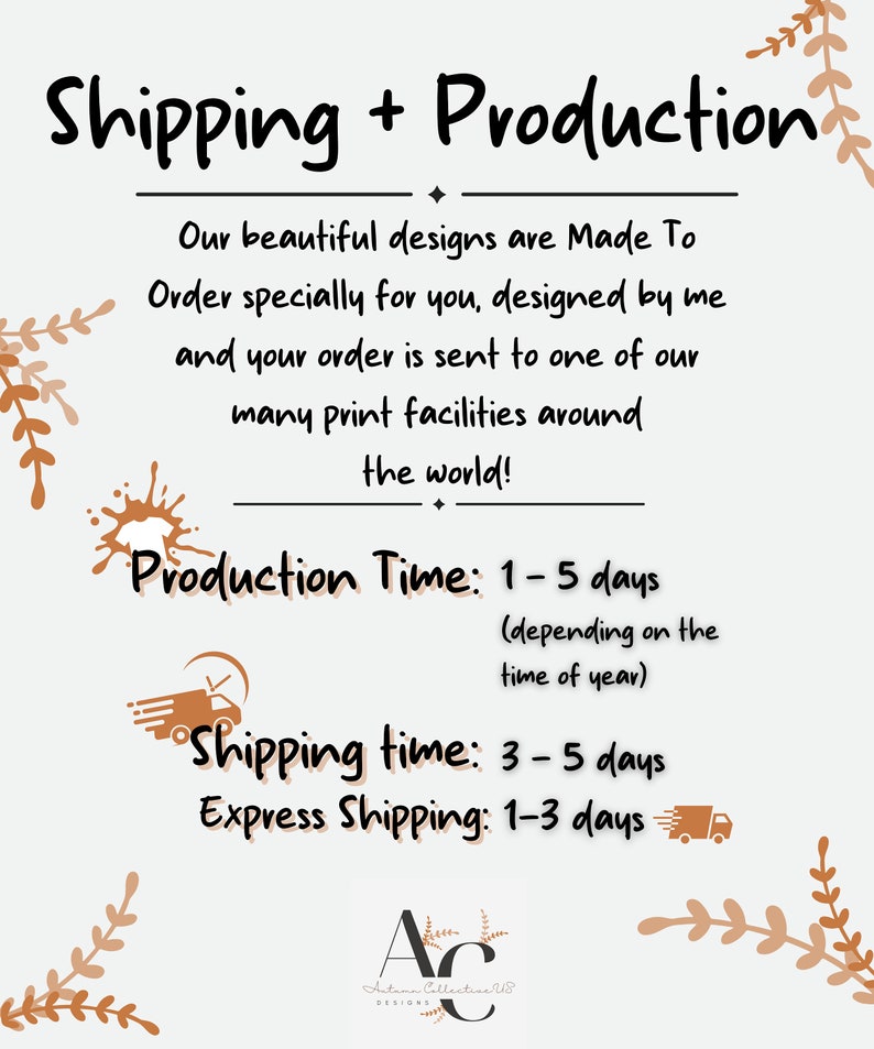 Shipping and Production Times