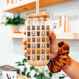 Cat Stardew Valley Sipper Glass Gift