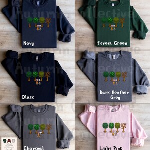Stardew Valley Fall Trees and Cats Sweatshirt