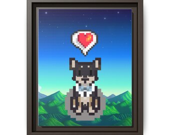 Custom Stardew Valley Pet Canvas | Personalized Wall Art Add-On