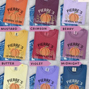 Pierre's General Store Comfort Colors Brand Tshirt