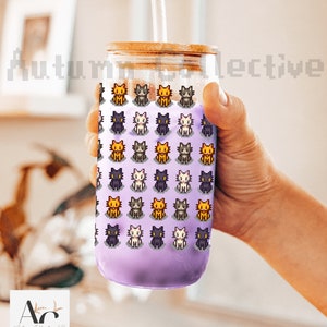 Cat Stardew Valley Sipper Glass Gift