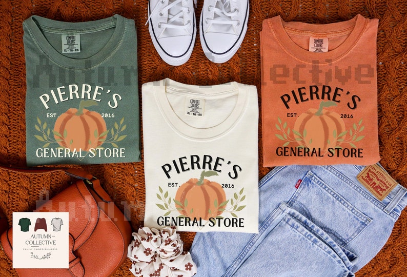 Pierre's General Store Comfort Colors Brand Tshirt