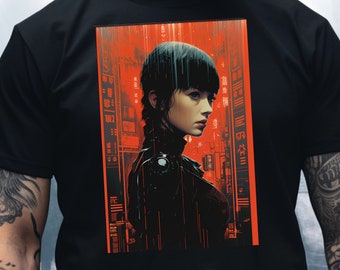 Bladerunner Cyberpunk Replicant Shirt, cyber punk clothing cyberpunk 2077 vaporwave retrowave synthwave tech wear techwear gift men women