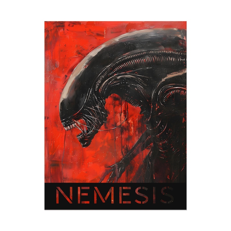 Nemesis Board Game Poster, Aliens Xenomorph Scifi Lockdown Ripley ...