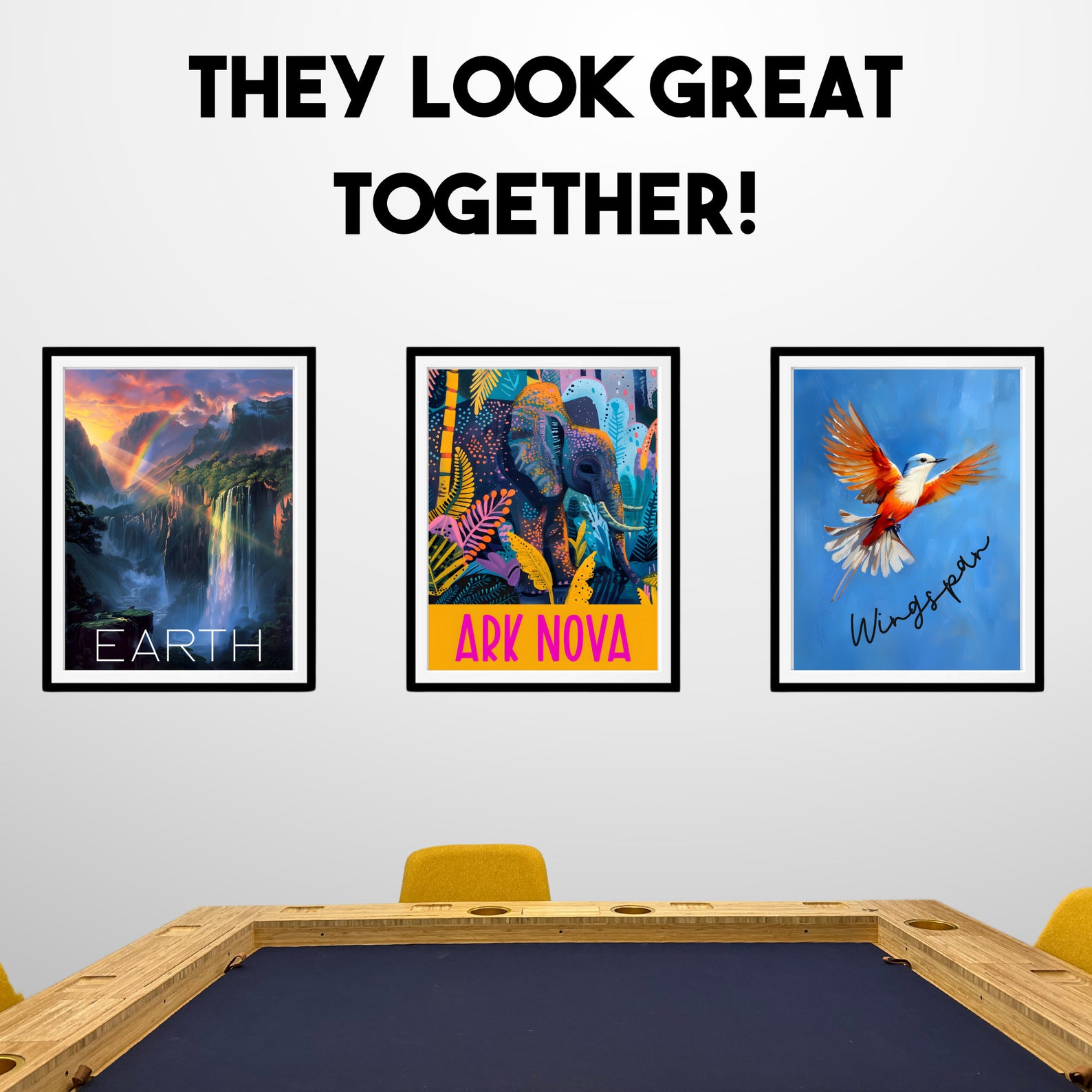 Ark Nova Board Game Poster, Zoo Painting Print Wall Art Strategy Game ...