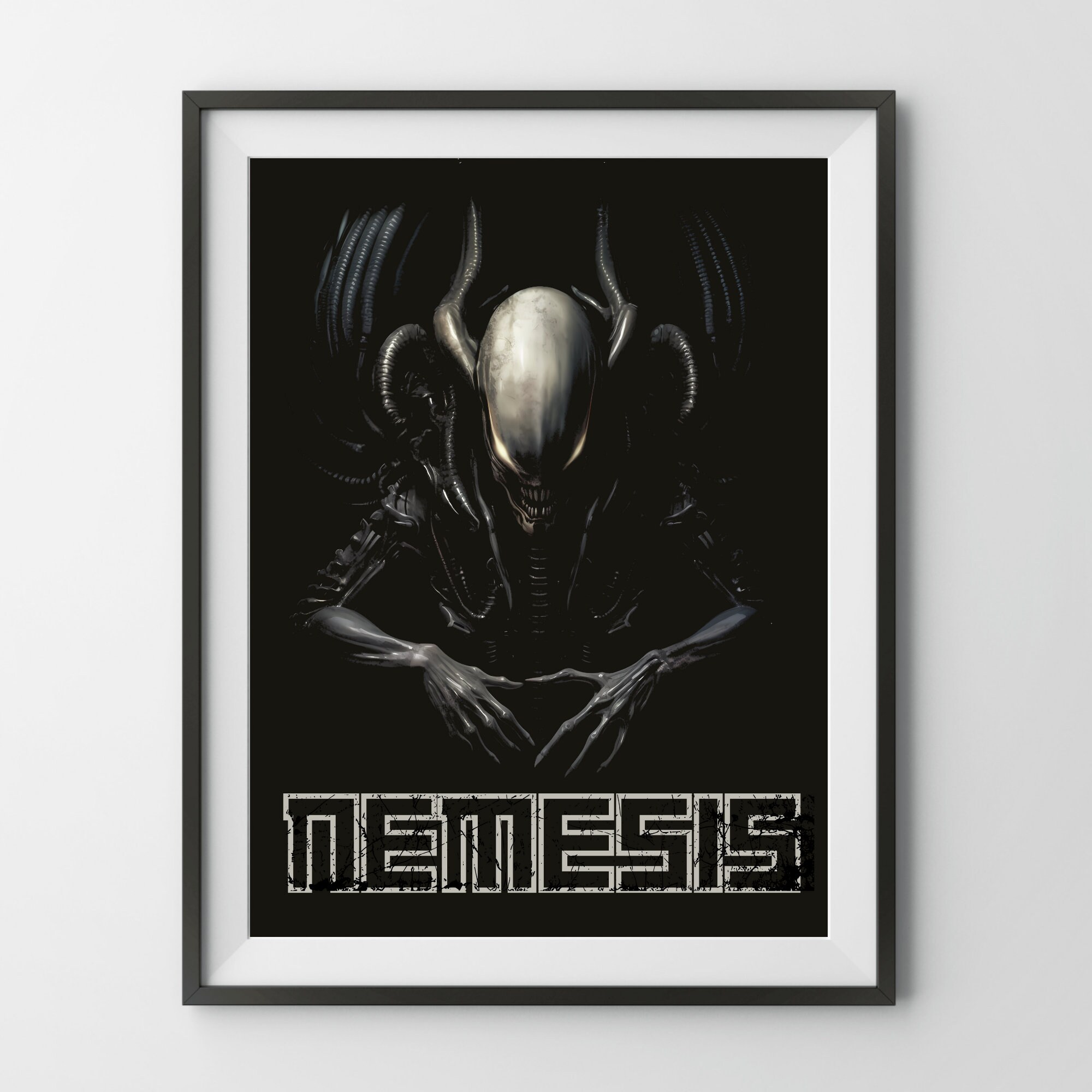 Nemesis Board Game Poster, Aliens Xenomorph Scifi Lockdown Ripley ...