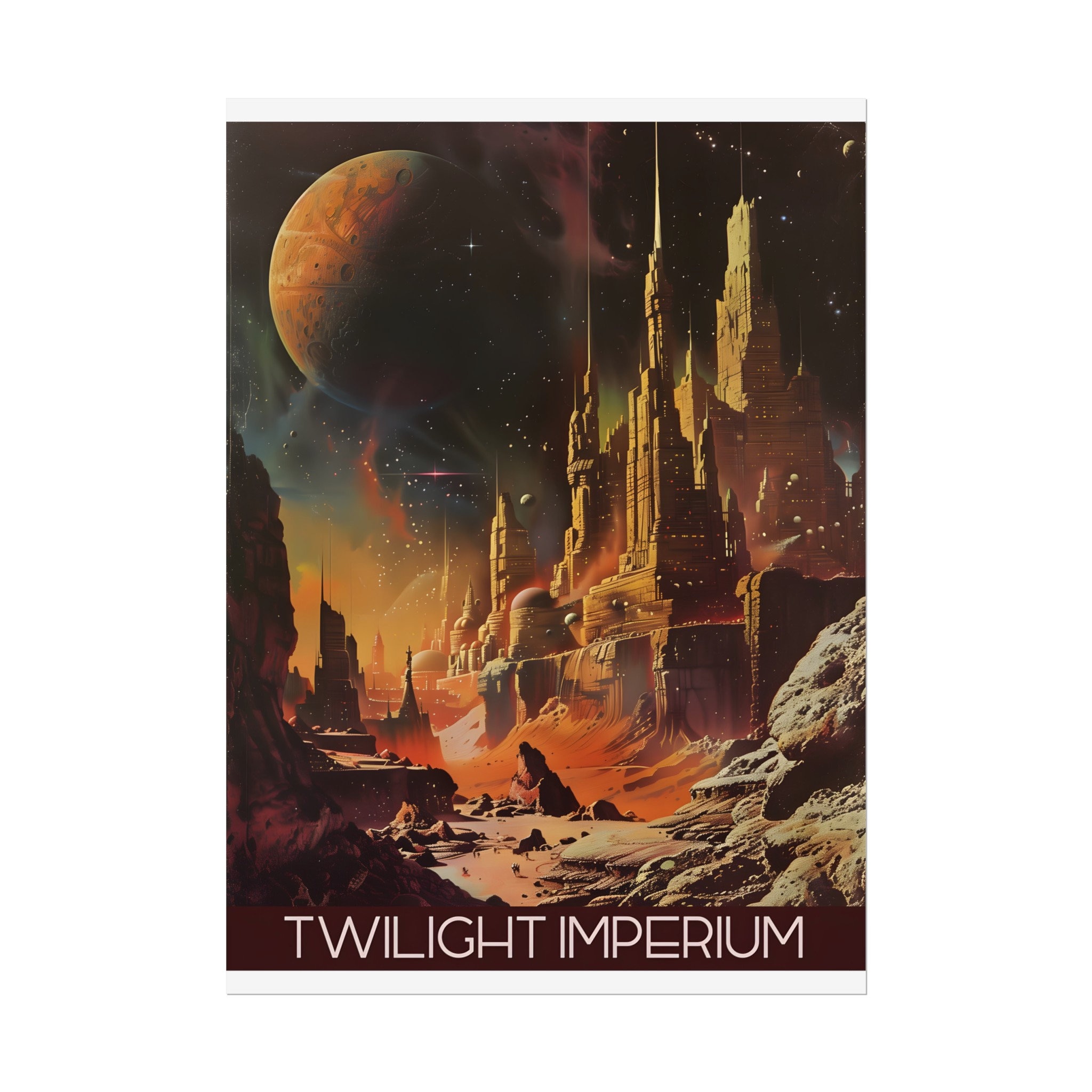 Twilight Imperium Board Game Poster, Scifi Science Fiction Space Board ...