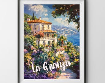 La Granja Brettspiel Druck Rolled Poster Geschenk für Gamer Pater Mutter Papa Geek Euro Fan Art Klassisches Strategie Brettspiel Poster