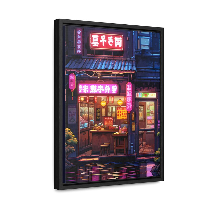 May include: A neon-lit storefront with pink and red signs in a Japanese alleyway. The storefront is called "Early Rain" and has a sign that says "Specialty Tea Shop". The storefront is lit up with neon lights and has a red lantern hanging outside.