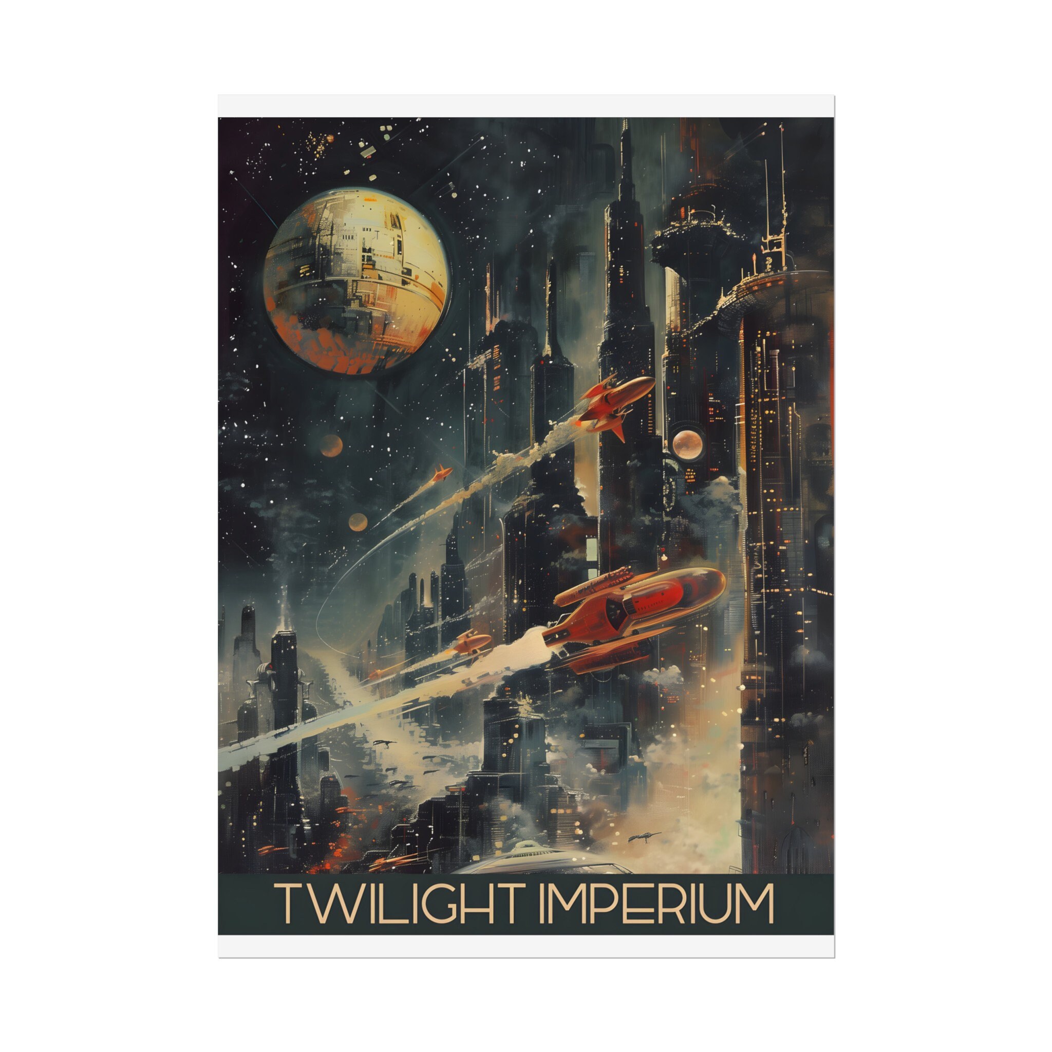 Twilight Imperium Board Game Poster, Scifi Science Fiction Space Board ...
