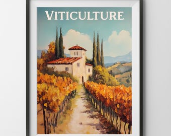 Weinbau Digitales Brettspiel Poster, Weinberg Wein Sizilien Italien Weingut Gemälde Druck Wanddekor Geschenk Familie Kunst Vater Vater Mama Spielzimmer Spielzimmer
