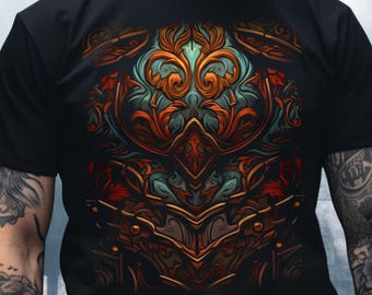 Fantasy King Rüstung Shirt, DND Ritter Tolkein LOTR Herr der Ringe D & D Geschenk für Spieler Dungeons und Drachen Kleidung für ihn D und D