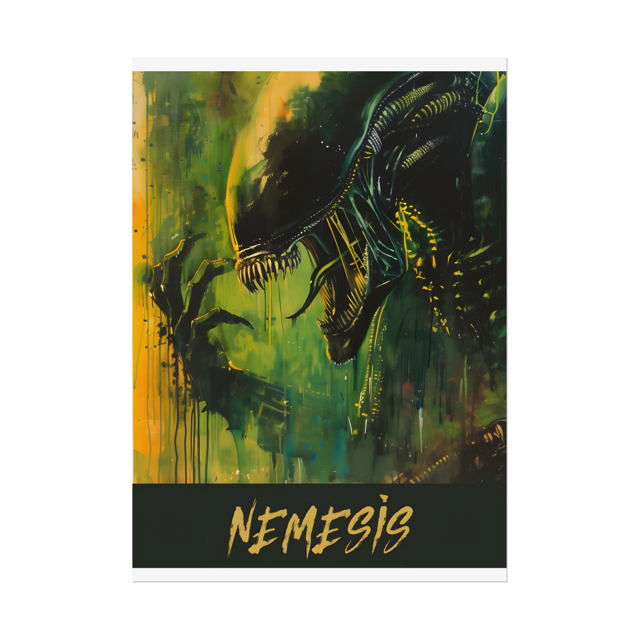 Nemesis Board Game Poster, Aliens Xenomorph Scifi Lockdown Ripley ...