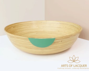 Eco-Friendly Bamboo Gold-Lined Lacquer Bowl