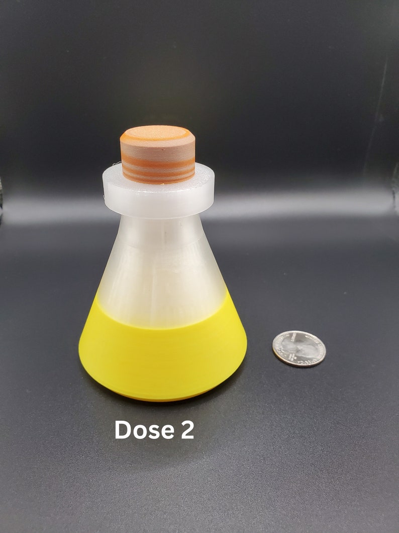3D Printed Doses Runescape/osrs/fantasy Potion Storage/stash Ideal for Cosplay Empty Vial Full
