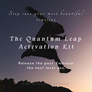 Kit de activación del salto cuántico / Ritual de manifestación de la luna nueva, diario del yo futuro (PDF imprimible)