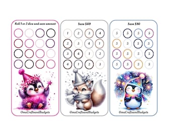 Penguin New Year Mini Savings Challenge