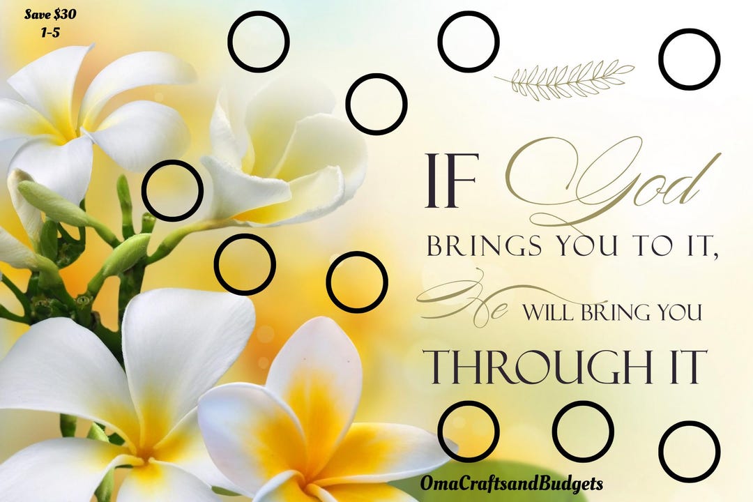 If God Brings You to It, He Will Bring You Through It Scratch Off - Etsy