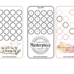 Faith Scripture Mini Savings challenges