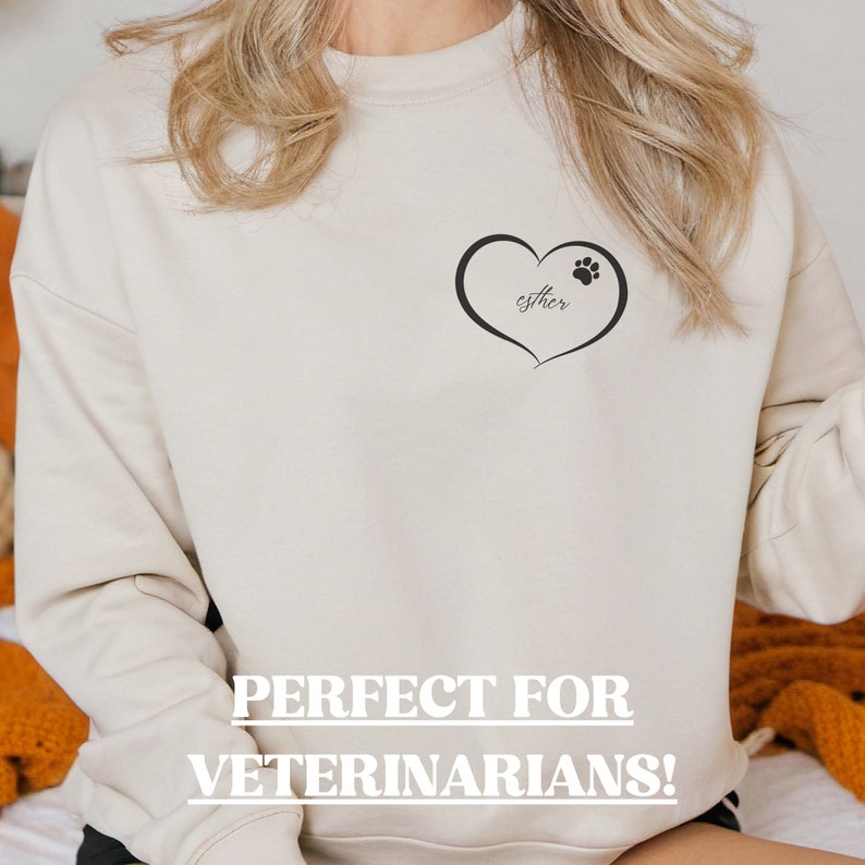 Custom Vet Tech Sweatshirt, Personalized Vet Sweatshirt, Custom