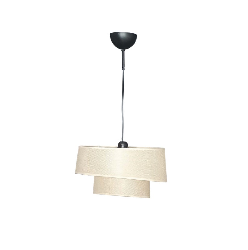 Pendant lampshade chandelier, living room lighting image 2