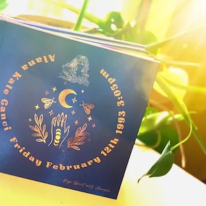 Livro de mapas de nascimento personalizado