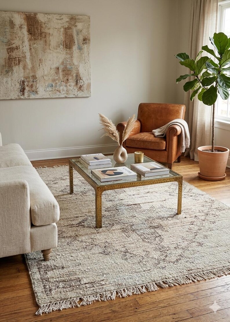 RISHIRUGS Wool Medallion Rug - Thumbnail 3