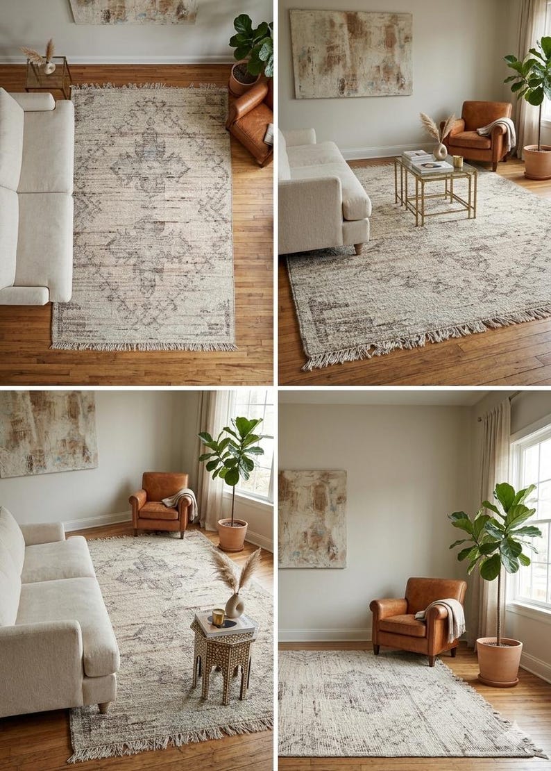RISHIRUGS Wool Medallion Rug