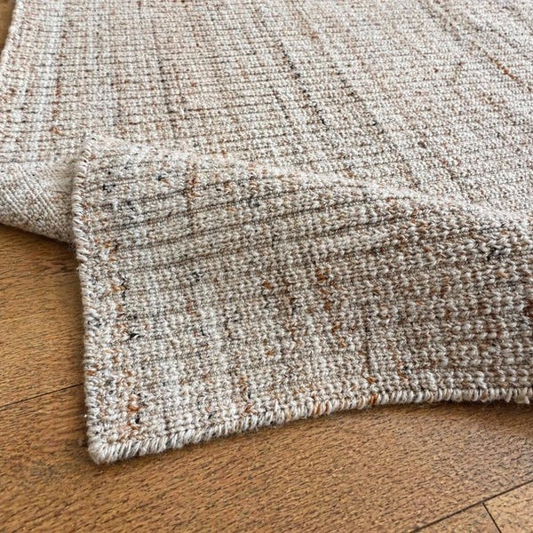 Handwoven PET Yarn Rug – Soumak Weave, Indoor Outdoor Carpet