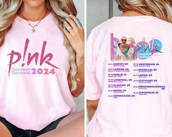 P!nk Pink Singer Summer Carnival 2024 Tour Shirt,Pink Fan Lovers Shirt,Music Tour 2024 Shirt,Trustfall Album Shirt,Concert 2024 P!nk shirt