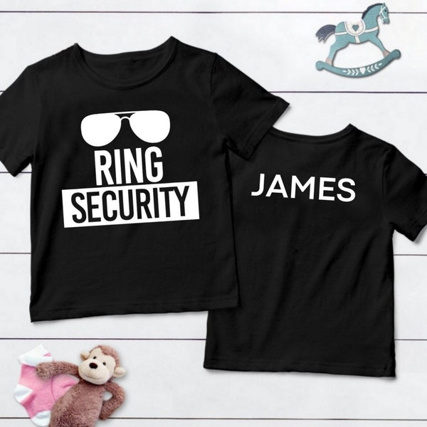 Ring Security, Ring Security Shirt, Ring Security Boys Shirt, Ring Security Gift, Bridal Party Shirts, Ring Bearer Shirt, Ring Bearer Gift