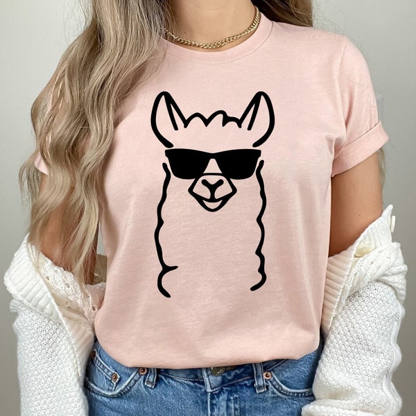 Llama Shirt, Llama T shirt, Cute Llama Shirt, Llama Gifts, Cute Llama T shirt, Llama Shirt for Women, Cute Tee