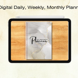 Detailed Digital Planner, 54 Page, Daily Planner, Weekly Planner, Monthly Planner, iPad Planner, Notability Planner, Goodnotes Planner